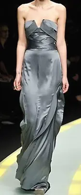 VERSACE Fall 2008 Runway Strappy Cutout Silk Long Maxi Gown Dress US 0 2 / 38 • $3492.82