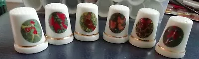 £4.99 • Buy Six Collectable Thimbles - From The 12 Days Of Christmas Set