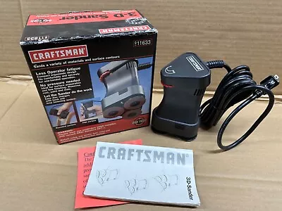 VTG Craftsman 3-D Sander Variable Speed W/3 Medium Sanding Discs/Manual 911633 • $9.99