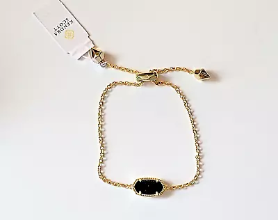 Kendra Scott 14K Goldplated & Blue Synthetic Cat's Eye Bolo Bracelet • $29.99