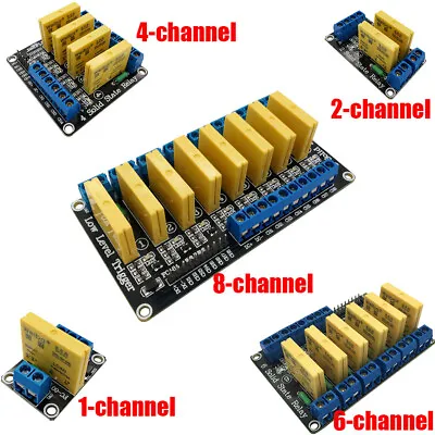 $6.57 • Buy 5V 12V 24V 1/2/4/6/8Channel DC-DC Solid State Relay Module Low Level For Arduino