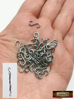 M01099x5-FS MOREZMORE 50 Mini Small 12 Mm S-Hooks BJD Doll Spring-Hook Assembly • $19.18