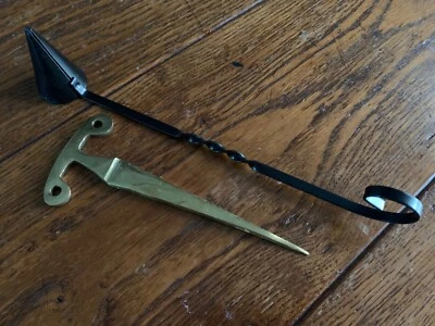£3 • Buy Candle Snuffer And Brass Candle Boring Spike Tool