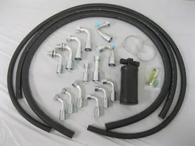 Universal 134a Air Conditioning Hose Kit O-Ring Fittings Drier AC Hoses Kit NEW • $109.87