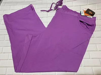 Nrg By Barco Purple Scrubs Drawstring Size 3X Unisex NWT • $24