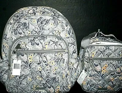 Vera Bradley Performance Twill  Backpack DELUXE Lunch RAIN FOREST TOILE NWT  • $160