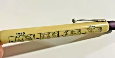 Vtg 1930s 1940s Bullet Pencil 1940 Calendar Year • $7.49