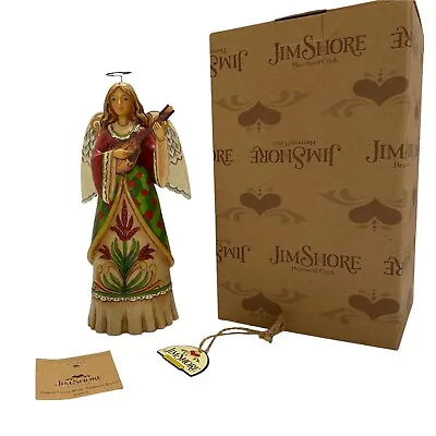 $54.90 • Buy Jim Shore Angel Greet With Anthems Sweet Mandolin Christmas Figurine 2014  BOX