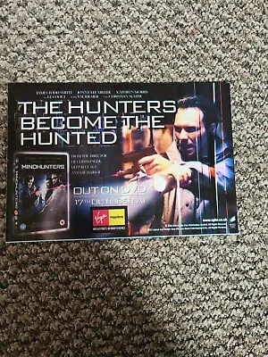 Bel9 Advert 5x8 Mindhunters : Out On Dvd • $7.45