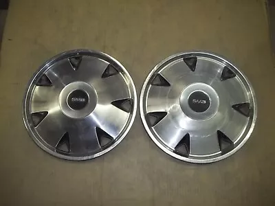 79 80 81 Saab 900 Hubcap Rim Wheel Cover Hub Cap 15  OEM 60004 USED PAIR 2 • $89.99