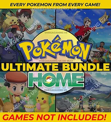 $17.99 • Buy Pokemon HOME Ultimate Bundle | Sword & Shield, Let's Go, BDSP, & Legends Arceus