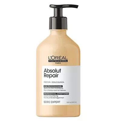 L'Oreal Professionnel Serie Expert Absolut Repair Gold Quinoa Conditioner 16.9oz • $37.43