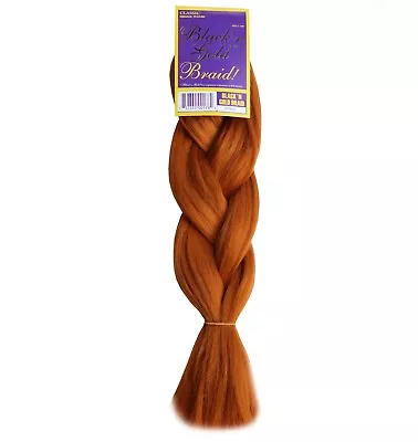 Black 'N Gold 24 Inch Braiding Kanekalon Hair Amber Colour 80g/pk 3 Packs • £18