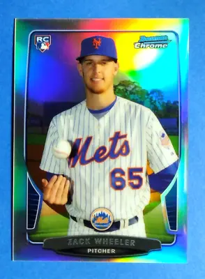 2013 Bowman Chrome Zack Wheeler ROOKIE Mini RC REFRACTOR SP #122/125 - Phillies • $8.99