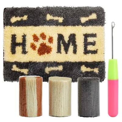 $23.99 • Buy Dog Latch Rug Hooking Kits For Adults Kids Beginners, DIY Crafts, 20x15”