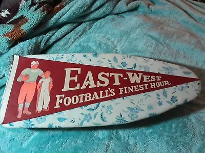 Shriners East-West Footballs Finest Hour Vintage Sports Pennant 30  Man Cave • $25