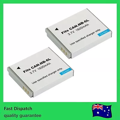 2x Battery For Canon NB-6L PowerShot SX610 HS SX240 SX500 SX260 S95 SX280 SX270 • $25.60