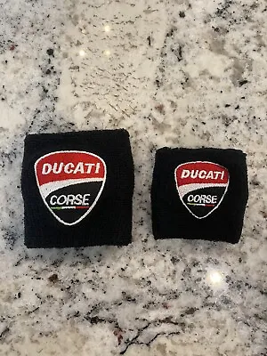 2x New Black Brake Clutch Reservoir Sock Cover For Ducati Motorcycle - US Seller • $12.95