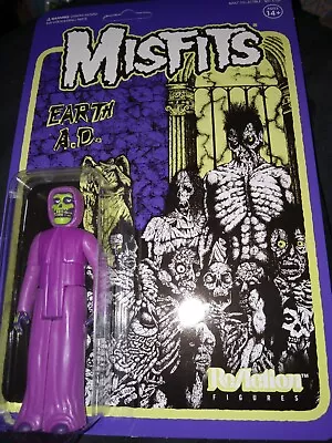 Misfits Earth A.D. Super 7 Reaction Crimson Ghost Figure MOC Unpunched Purple • $29