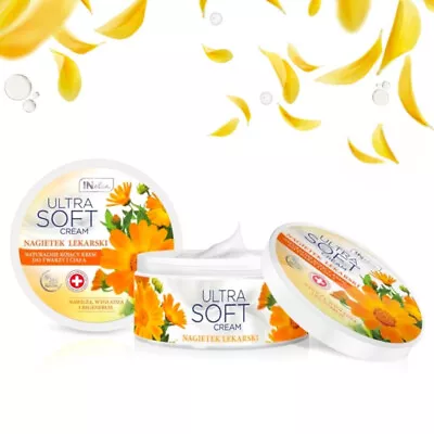 CALENDULA Soothing Moisturizing Regenerating Face & Body Cream Ultra Soft 200ml • £2.99