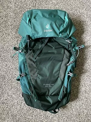 Deuter Speed Lite 30 SL Womens Backpack Hiking Climbing Alpine Ultralight Green • $95