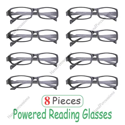 8PCS Reading Glasses Mens Womens Unisex UV Reader +1.5 +2.0 +2.5 +3.0 +3.5 • $4.59