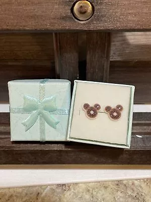 MICKEY MOUSE Ears Disney Donut With Sprinkles Handmade Earrings NEW Jewelry • $5.99