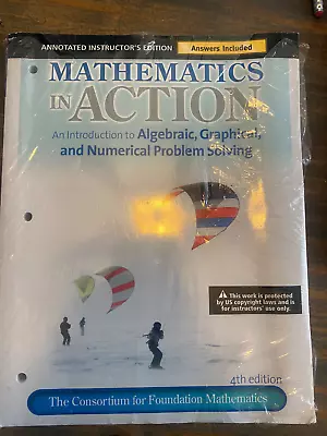 Mathematics In Action Paperback By Consortium For Foundation Mathematics • $11.99