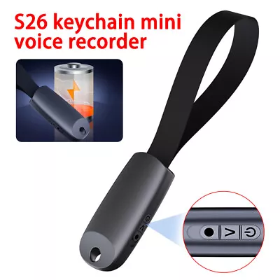 Mini Digital Voice Audio Recorder Hidden Spy Keychain MP3 WAV Listening Device • $38.31