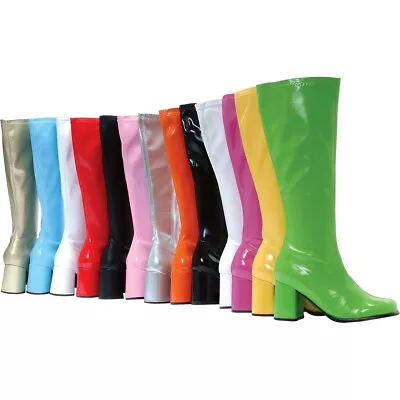 Go Go Boots Knee High Gogo Boots Adult Womens High Heel Shoes • $32.27