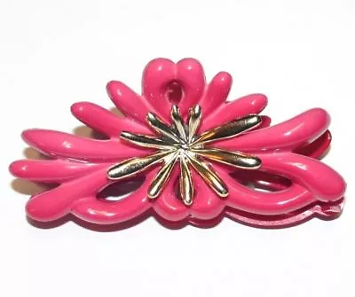 Hair Claw Jaw Clip Women Tropical Mermaid Sea Anemone Flower Pink Made In France • $29.99