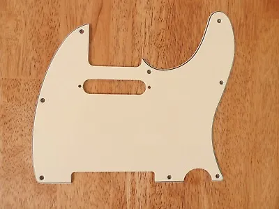 Pickguard Vintage Aged White 3 Ply For Telecaster • $12.99