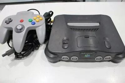 Nintendo 64 (N64) Black Game Console With Controller - For Parts • $119