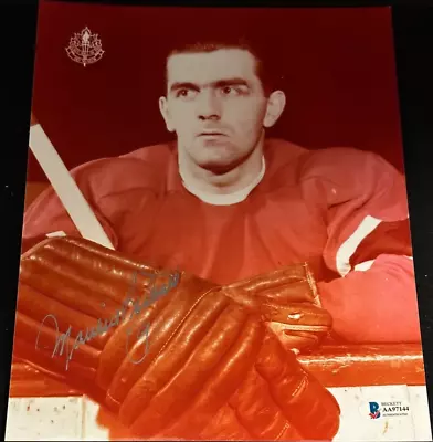 Maurice Rocket Richard Autographed Montreal Canadiens 8x10 Photo BAS • $124.99