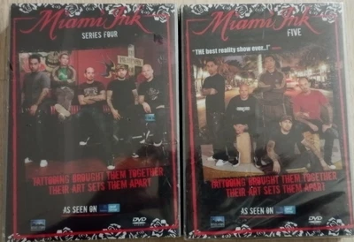 £9.99 • Buy Miami Ink Series 4 Four And 5  Five Brand New And Factory Sealed PAL