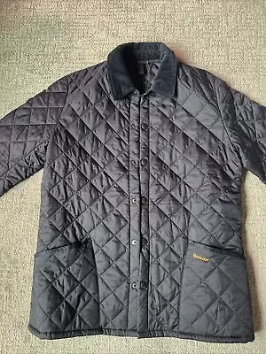 Barbour Heritage Liddesdale Quilted Jacket Black Men’s Sz L • $70