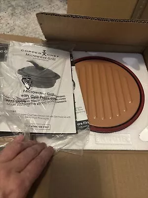 Copper Chef Microwave Grill Pan With  Press Lid Access  And Instructions NIB • $75