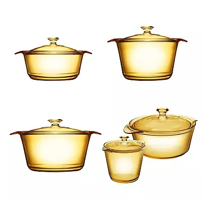 Visions Flair Glass Ceramic Cookware With Lid (Various Sizes) • $83.99