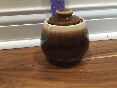 Vintage McCoy Pottery Brown Drip Glaze Sugar Bowl  #7020 USA • $10.54