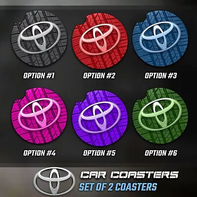 $9 • Buy Toyota Car Coasters, Toyota Accessories, Toyota Car Coaster - Rubber