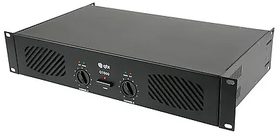 QTX Q1000 Stereo Power Amplifier 1000W Speaker Sound System DJ Disco 2 X 500W • £203