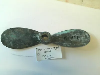 Used 18  2-Blade Bronze Sailboat Propeller 18LH17 (Lot #5031) • $120