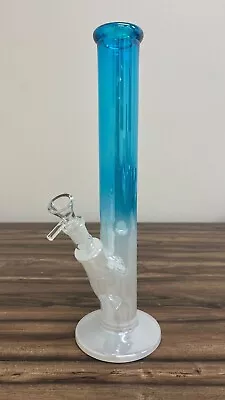 16'' Heavy 7mm Thick Glass Bong Water Pipe Hookah With 18mm Glass Bowl • $39.09