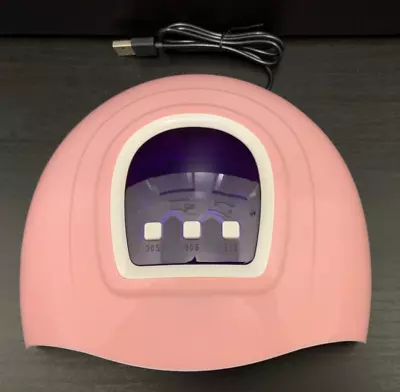 54W Pro Nail Polish Dryer Lamp LED UV Gel Acrylic Curing Light Manicure Pink • $10.99