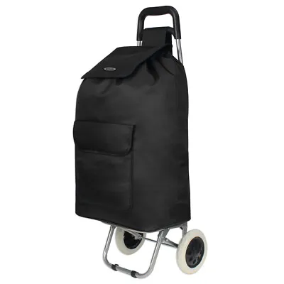 £19.95 • Buy ARIANA 2 Wheel Large Strong Shopping Trolley Shopping Cart Grocery Bag Black 