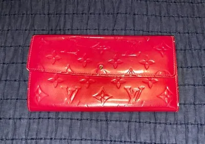 LOUIS VUITTON Monogram Porte Viennois Pink Trifold Long Wallet Needs Repair Auth • $57.90