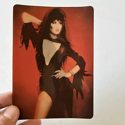 ELVIRA Mistress Of The Dark VINTAGE LENTICULAR POSTCARD 1982  Too Hot To Handle  • $14.99