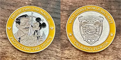 Walt Disney World Security Legacy Mickey Mouse Yellow Challenge Coin • $1