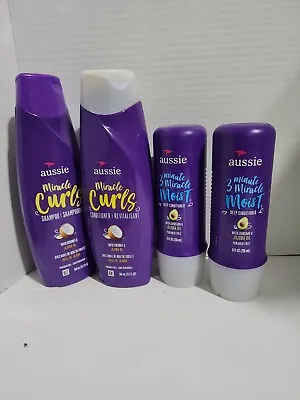 4 Aussie Bundle 2-3 Minute Miracle Deep Conditioner & 1 Shampoo & 1 Conditioner  • $22.99