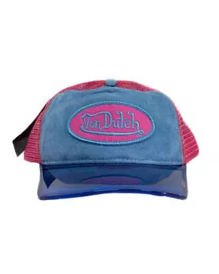 Von Dutch Uv Magic Visor Hat Blue Suede & Blue Visor • $40.49